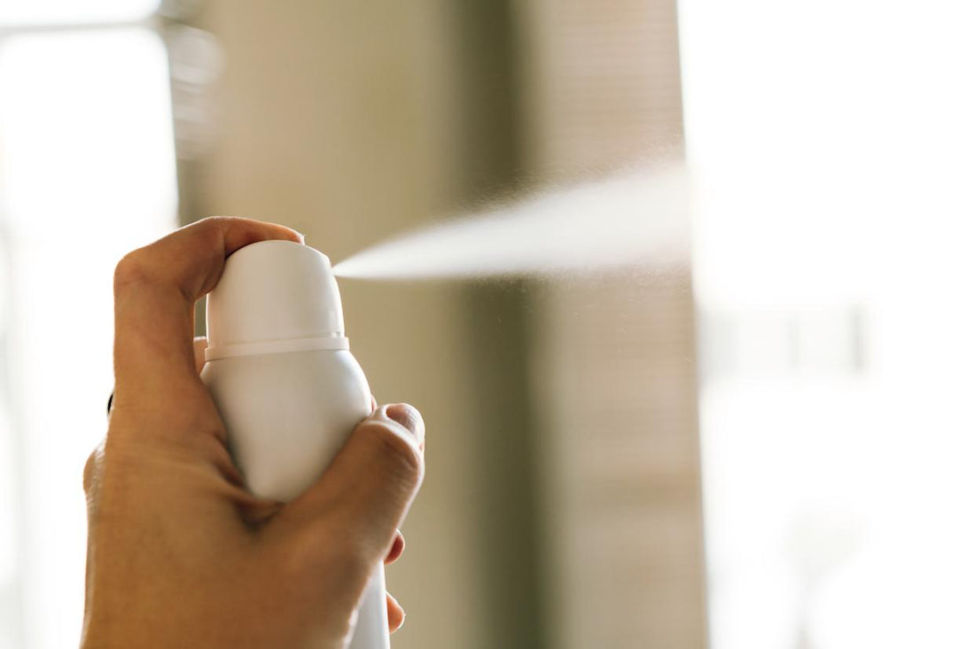A spray deodorant