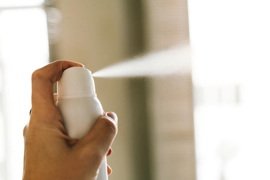 A spray deodorant