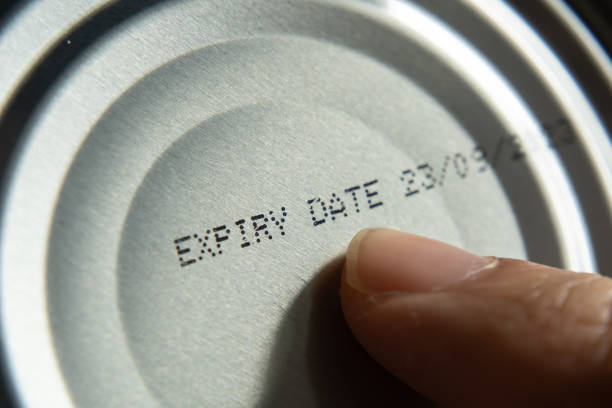 An expiration date on a product